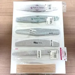 ネイルファイル 5本 & ウッドスティック10本Nail de Dance未使用のサムネイル