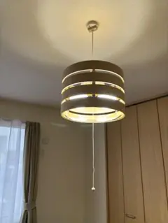 ストライプデザイン シーリングライト 2灯式　電球付き