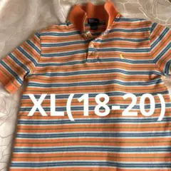 Polo Ralph Lauren オレンジ ストライプ ポロシャツ