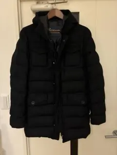 Herno beams F 別注 ウールダウンコート 4ポケット フード 黒
