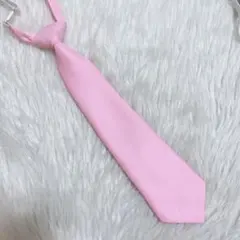 【ネクタイ無地】ピンク　ネクタイ　つけネクタイ　スクールネクタイ