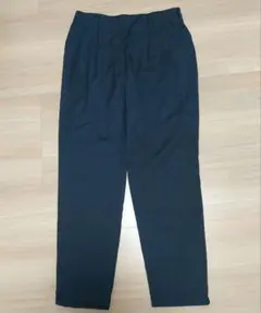 Mサイズ　プリーツ入りスラックス ウエストゴム　ネイビー