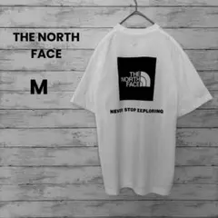 少し訳あり【ノースフェース】正規品　Tシャツ　バックプリント（M）ホワイト　半袖