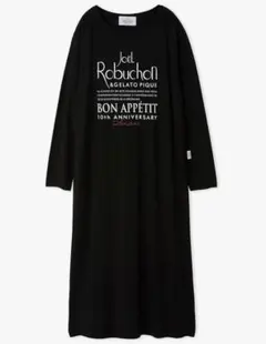 新品未開封＊JOEL ROBUCHON シルク混 ワンポイント ワンピース ジェラートピケ「JOEL ROBUCHON」「接触冷感」ワンポイントワンピース