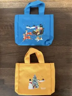 カルディ ミニトートバッグ クリスマス 2点セットのサムネイル