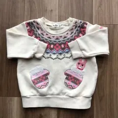 ミキハウス　HOT BISCUITS ホットビスケッツトレイナー　90