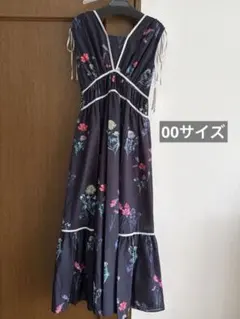 Snidel スナイデル トリミングフラワープリントワンピ SWFO262044