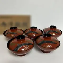 特撰会津塗 雅匠作 大名吸椀 5客 新品未使用 箱入り Amazon.co.jp: 特撰会津塗 雅匠作 大名吸椀 5客 箱入り : ホーム＆キッチン