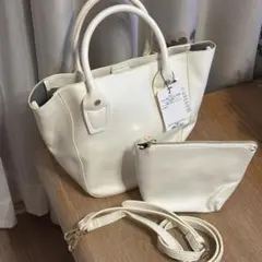 OPAQUE.CLIP ハンドバッグ ホワイト