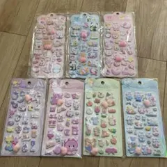 おしりシール 7枚セット お尻シール ぷっくりシール マシュマロ プニプニ