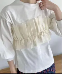 【LOWRYSFARM】 オーガンジーマルチベルト白・黒2点セット