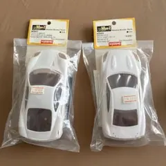 京商 ミニッツ ① ホワイトボディ3種セット+マウント（12C、P1、R8