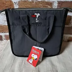 【新品タグ付き‼️】PEANUTS スヌーピー クーラーバッグ グレー