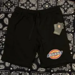 新品 Dickies ディッキーズ ハーフパンツ 黒 M ショートパンツ ロゴ