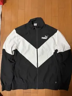 PUMA ジップアップジャケット L ブラック/ホワイト