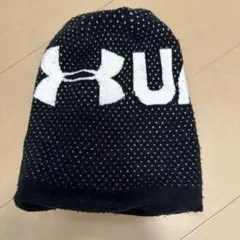 Under Armour ニット帽 黒/白 ロゴ入り