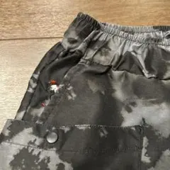 ハーフパンツ ブラック/グレー タイダイ