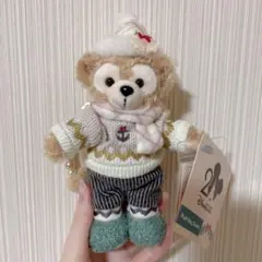 香港ディズニー　クリスマス　ダッフィー　キーチェーン ぬいぐるみ チャーム