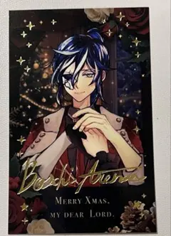 あくねこ　クリスマスチェキ風カード ボスキ　レア