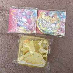 セブイレブン限定 サンリオ缶ミラー マイメロディ ポムポムプリン　小物ケース