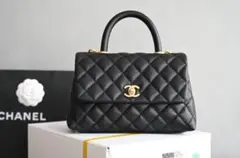 ブラック キルティング ミニショルダーバッグ