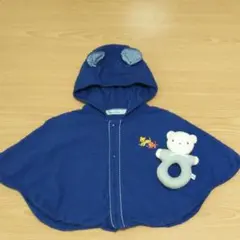 ファミリア UVカット素材ケープ＊60～90cm＊マスコット付き