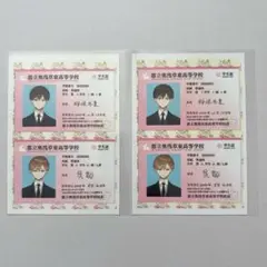 ハレルヤベイビー　ネップリ　学生証　2枚セット　フチあり　BL