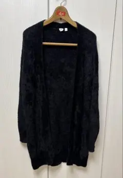 GAP ブラック　ロングカーディガン Sサイズ（Lに近い）