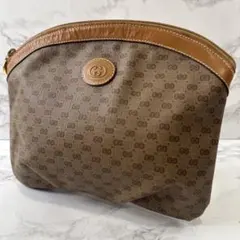 GUCCI オールドグッチ マイクロGG PVC×本革 レザー マルチポーチ