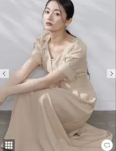 LAGUNAMOON フロントZIPウエストタックワンピース