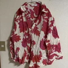 MNG フラワープリント 長袖シャツ Mサイズ