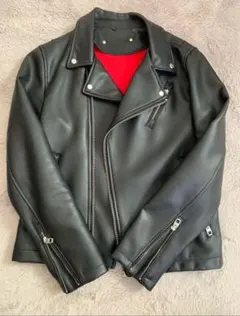 ZARA ザラ　ダブル　ライダース　フェイクレザー　ジャケット