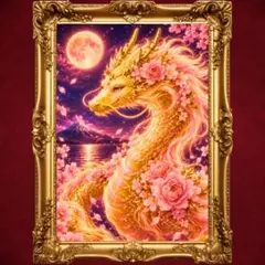 開運スピリチュアルアート☆金龍☆強運 金運 財運 願望成就 守護龍