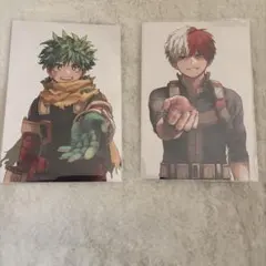 僕のヒーローアカデミア　緑谷出久 轟焦凍 42巻特典ポストカード