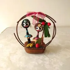 昭和レトロなお土産こけし　南国