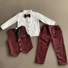 【極美品】　90 フォーマル　スーツベスト　セット男の子