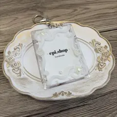 192♡ ホイップデコ トレカキーホルダー トレカケースデコ バレエコア リボン