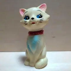 おしゃれキャット ディズニー マリー 貯金箱 三菱銀行 昭和レトロ ソフビ人形のサムネイル