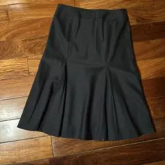 COMME CA DU MODE 黒　フレア　マーメイド　膝丈スカート