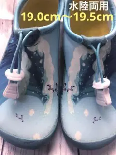 ウォーターシューズ 19〜19.5cm 水陸両用 マリンシューズ ビーサン 水泳