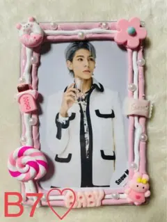 B7♡硬貨ケース♡量産型♡ピンク♡ホイップデコ♡ホイップトレカケースおまけ付き♡