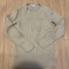 TOMMY HILFIGER ベージュ ケーブルニットM