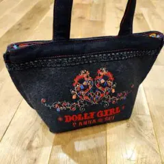 ANNA SUI★DOLLY GIRL　刺繍　フェルト　バッグ　Y2K 　希少のサムネイル