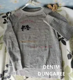 DENIM DUNGAREE ヴィンテージ裏毛ミッキーらくがきスウェット
