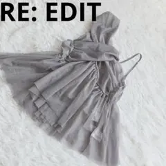 RE: EDIT リエディ（M）キャミソール アシンメトリー フリル タグ付きのサムネイル