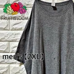 【フルーツオブザルーム】オーバーサイズ　半袖Tシャツ【メンズ2XL】グレー