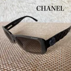 CHANEL サングラス ココマーク カメリア ラインストーン グレー