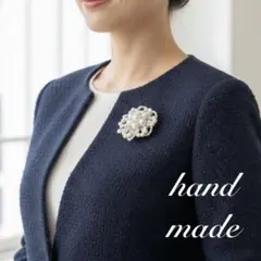 当日発送 入園式◇パール コサージュ ブローチ 2way/大人かわいい 入学式