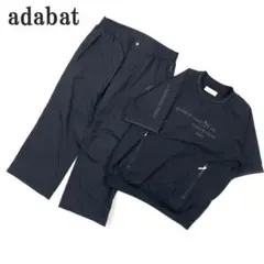 アダバット パンツセットアップ 黒 ポリエステル100％ 48 C5536