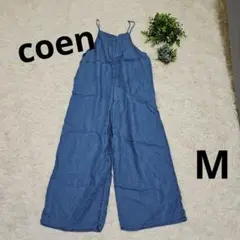 coen◇コーエン◇ライトデニムキャミサロペット◾︎COBALT М